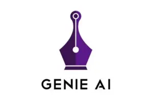 Logo Genie AI : une lampe à encre stylisée symbolisant l