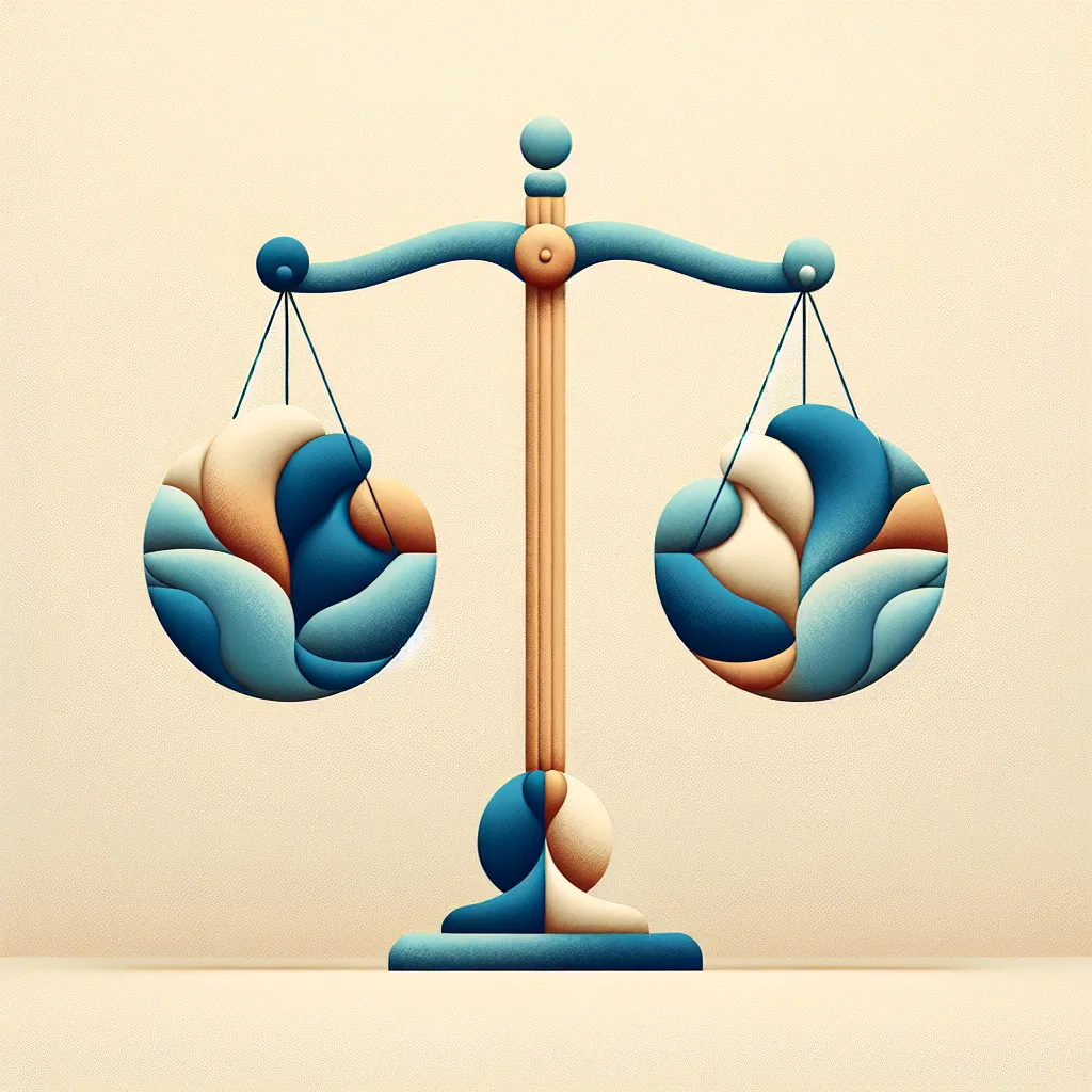 Balance des plateaux abstraits colorés