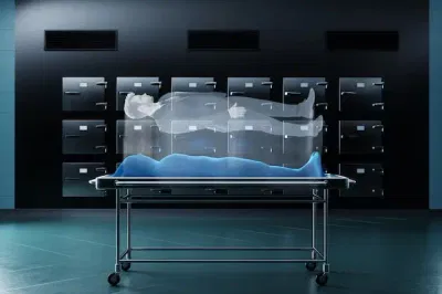 Corps scanné dans morgue